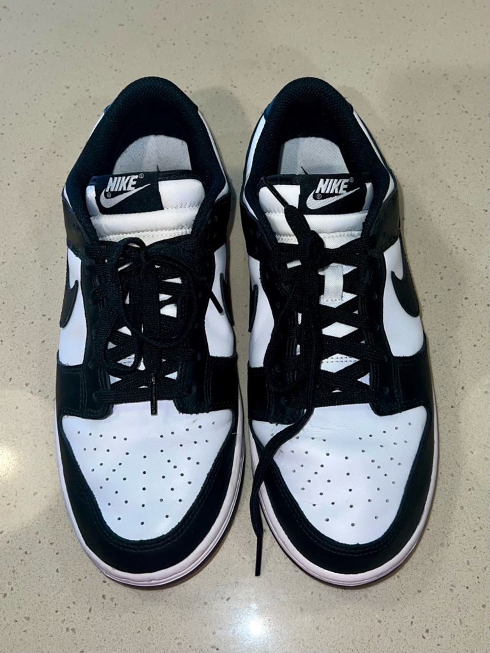 Nike Women's Dunk Low - Black and White Size 9.5 - Picture 3 of 11